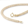 Thumbnail Image 1 of Made in Italy Cubic Zirconia Mesh Chain Bracelet in 10K Gold - 7.5"