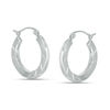 Thumbnail Image 0 of 20mm Diamond-Cut Hoop Earrings in Sterling Silver