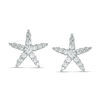 Thumbnail Image 0 of Cubic Zirconia Starfish Stud Earrings in Sterling silver