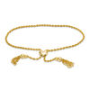 Thumbnail Image 0 of 016 Gauge Rope Chain with Bead and Tassel Bolo Bracelet in 10K Gold Bonded Sterling Silver - 9"