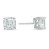 Thumbnail Image 0 of 7mm Fancy Square Cubic Zirconia Solitaire Stud Earrings in Sterling Silver