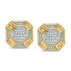 Thumbnail Image 0 of 1/10 CT. T.W. Composite Diamond Octagon Stud Earrings in 10K Gold