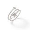 Thumbnail Image 1 of Made in Italy Cubic Zirconia Arrow Wrap Ring in Sterling Silver - Size 7