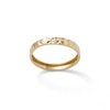 Thumbnail Image 0 of Made in Italy  Diamond-Cut "X" Band in 10K Hollow Sheet Gold - Size 8