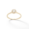 Thumbnail Image 0 of 4mm Cubic Zirconia Frame Stackable Ring in 10K Gold