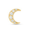 Thumbnail Image 0 of Cubic Zirconia Crescent Moon Single Stud Earring in 10K Gold