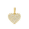 Thumbnail Image 0 of Cubic Zirconia Small Heart Necklace Charm in 10K Solid Gold