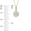 Thumbnail Image 1 of 1/10 CT. T.W. Diamond Daisy Pendant in 10K Gold