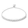 Thumbnail Image 0 of Cubic Zirconia Bubble Bolo Bracelet in Solid Sterling Silver - 10"