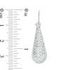 Thumbnail Image 1 of Diamond-Cut Elongated Teardrop Earrings in Sterling Silver
