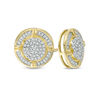 Thumbnail Image 0 of 1/6 CT. T.W. Composite Diamond Quad Screw Stud Earrings in 10K Gold