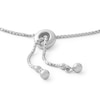 Thumbnail Image 1 of Cubic Zirconia Cross Bolo Bracelet in Sterling Silver - 8"