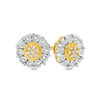 Thumbnail Image 0 of 1/10 CT. T.W. Composite Diamond Flower Stud Earrings in 10K Gold