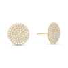 Thumbnail Image 0 of Cubic Zirconia Circle Stud Earrings in 10K Gold