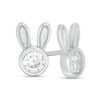 Thumbnail Image 0 of Child's 4mm Cubic Zirconia Bunny Ears Stud Earrings in Sterling Silver