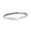 Thumbnail Image 0 of Child's Multi-Color Cubic Zirconia Eternity Band in Sterling Silver - Size 3