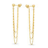Thumbnail Image 0 of Multi-Strand Chain Dangle Earrings in 10K Gold