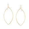Thumbnail Image 0 of Made in Italy Oval Dangle Drop Earrings in 10K Gold