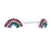 Thumbnail Image 0 of Child's Multi-Color Crystal Rainbow Stud Earrings in Solid Sterling Silver