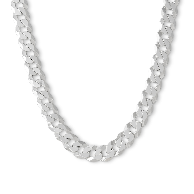 Made in Italy 200 Gauge Curb Chain Necklace in Solid Sterling Silver - 24"