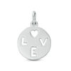 Thumbnail Image 0 of "LOVE" Cutout Disc Pendant Charm in Sterling Silver