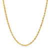 Thumbnail Image 0 of 021 Gauge Diamond-Cut Rope Chain Necklace in 14K Hollow Gold - 22"