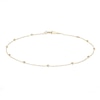 Thumbnail Image 0 of 10K Solid Gold Bead Station Anklet