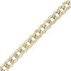 Thumbnail Image 0 of 220 Gauge Curb Chain Bracelet in 10K Two-Tone Gold Bonded Sterling Silver - 8.5"