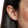Thumbnail Image 2 of 1/20 CT. T.W. Geometric Composite Diamond Stud Earrings in 10K White Gold