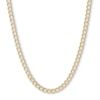 Thumbnail Image 0 of 10K Hollow Gold Beveled Curb Chain - 24"