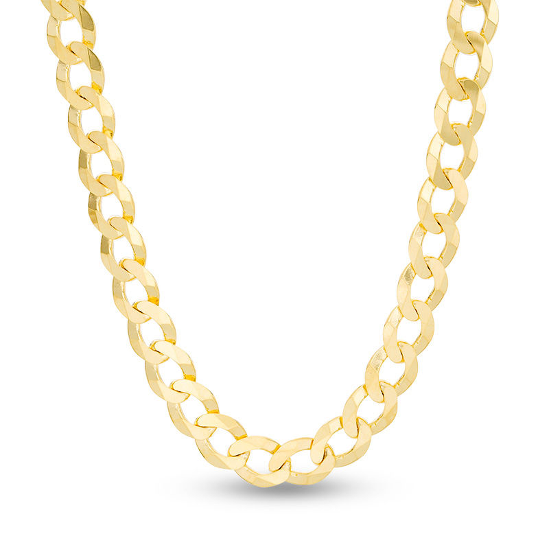 160 Gauge Diamond-Cut Curb Chain Necklace in 10K Gold - 26"