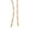 Thumbnail Image 1 of 10K Hollow Gold Beveled Figaro Chain - 20"