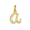 Thumbnail Image 0 of Lowercase Cursive "a" Necklace Charm in 10K Gold