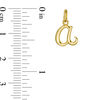 Thumbnail Image 1 of Lowercase Cursive "a" Necklace Charm in 10K Gold