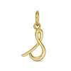 Thumbnail Image 0 of Lowercase Cursive "s" Necklace Charm in 10K Gold