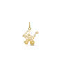 Thumbnail Image 0 of Vintage-Style Baby Carriage Necklace Charm in 10K Gold