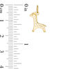 Thumbnail Image 1 of Baby Giraffe with Cut-Out Spots Necklace Charm in 10K Gold