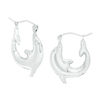 Thumbnail Image 0 of Dolphin Hoop Earrings in Sterling Silver