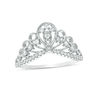 Thumbnail Image 0 of Cubic Zirconia Looping Tiara Ring in Sterling Silver - Size 8