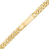Thumbnail Image 0 of Made in Italy 300 Gauge Curb Chain ID Bracelet in 10K Gold - 8.5"