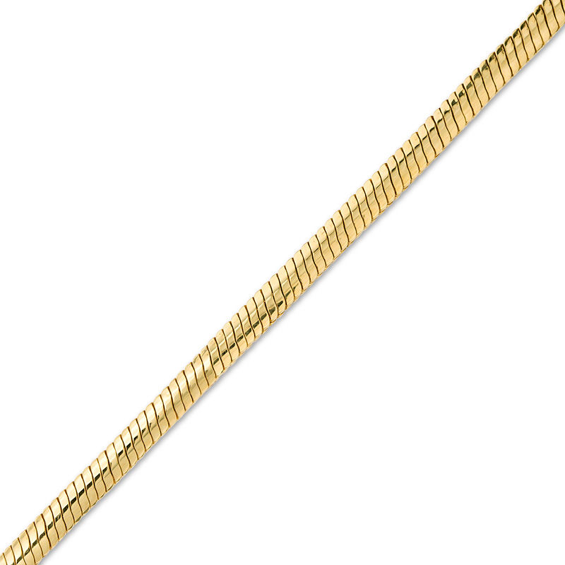 060 Gauge Diamond-Cut Snake Chain Necklace in 10K Two-Tone Gold Bonded Sterling Silver - 17"