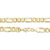 Thumbnail Image 1 of 120 Gauge Bevelled Figaro Chain Necklace in 10K Gold - 16"