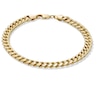 Thumbnail Image 0 of 10K Semi-Solid Gold Cuban Curb Chain Bracelet Made in Italy - 8.5"