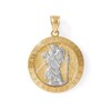 Thumbnail Image 0 of Saint Christopher Medallion Necklace Charm in 10K Two-Tone Gold