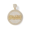 Thumbnail Image 0 of Cubic Zirconia Pavé Last Supper Medallion Necklace Charm in 10K Solid Gold