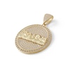 Thumbnail Image 1 of Cubic Zirconia Pavé Last Supper Medallion Necklace Charm in 10K Solid Gold
