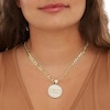 Thumbnail Image 2 of Cubic Zirconia Pavé Last Supper Medallion Necklace Charm in 10K Solid Gold