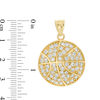 Thumbnail Image 1 of Cubic Zirconia Basketball Necklace Charm in 10K Gold