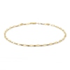 Thumbnail Image 0 of 060 Gauge Valentino Chain Anklet in 10K Hollow Gold - 10"