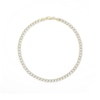 Thumbnail Image 1 of 10K Hollow Gold Diamond-Cut Curb Chain Anklet